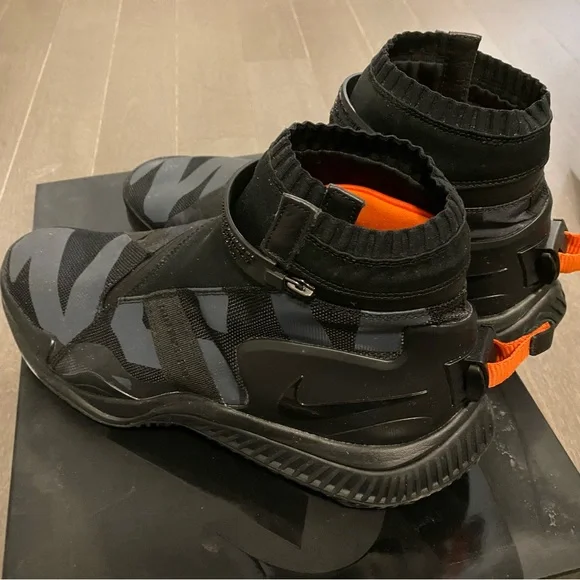 SOLD Nike NSW Gaiter Boot NikeLab Anthracite Black Orange AA0530 001 Men Size 10 - Picture 6 of 14